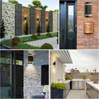 Outdoor Wall Light Mains Powered Up and Down
