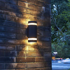Outdoor Wall Light Mains Powered Up and Down