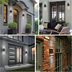 Outdoor Wall Light Mains Powered Up and Down