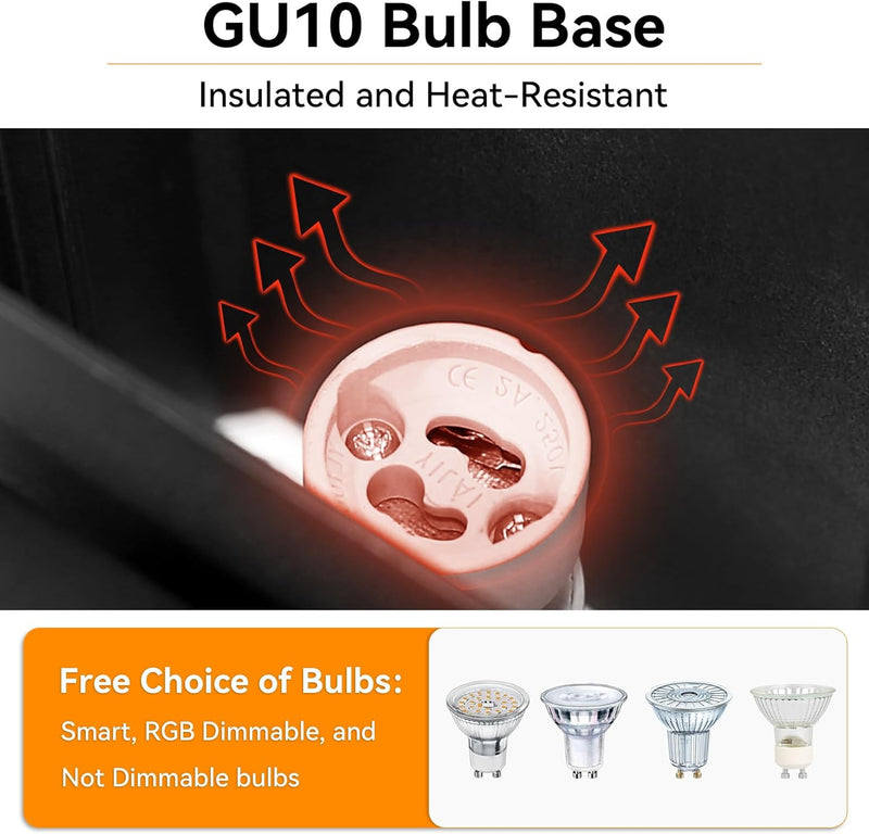 Outdoor Wall Lights Mains Powered Aluminium Base 3000K