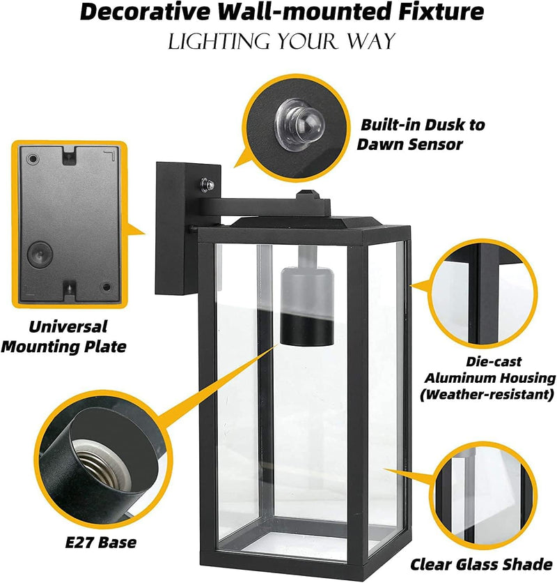 Outdoor Wall Lights Mains Powered Outside Door