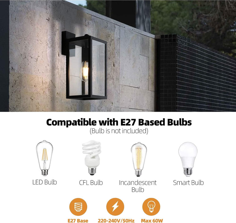 Outdoor Wall Lights Mains Powered Outside Door