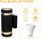 Outdoor Wall Lights Up Down Outside Mains Powered (2 Pack)