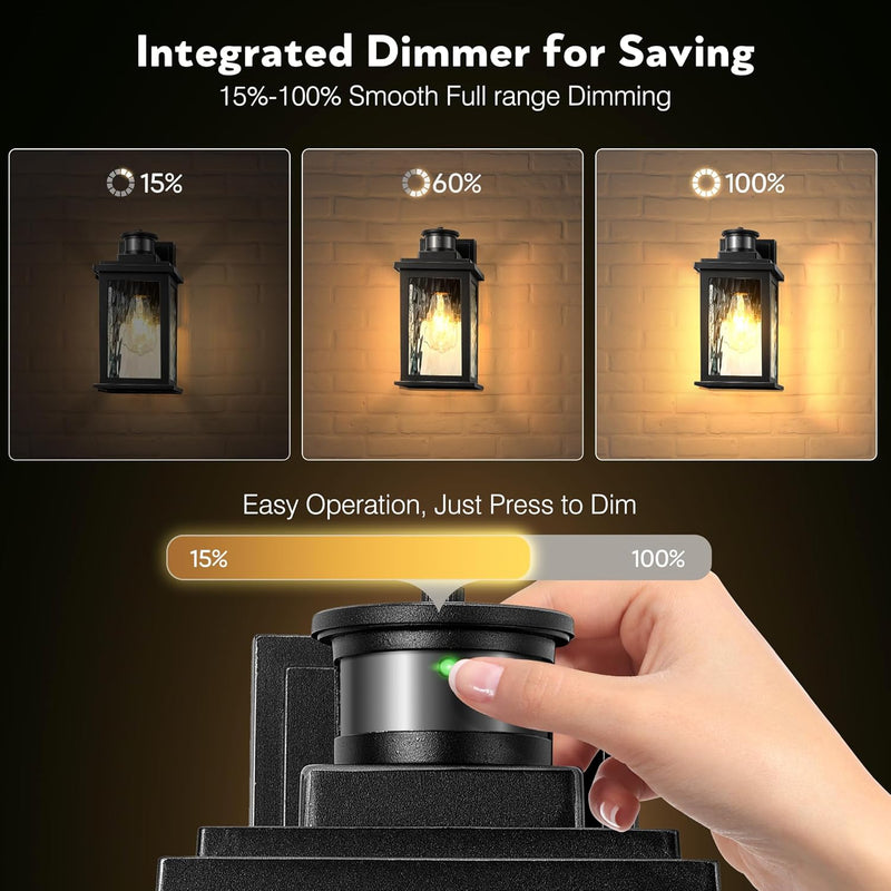 Outdoor Wall Lights with Motion Sensor Dusk to