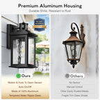 Outdoor Wall Lights with Motion Sensor Dusk to