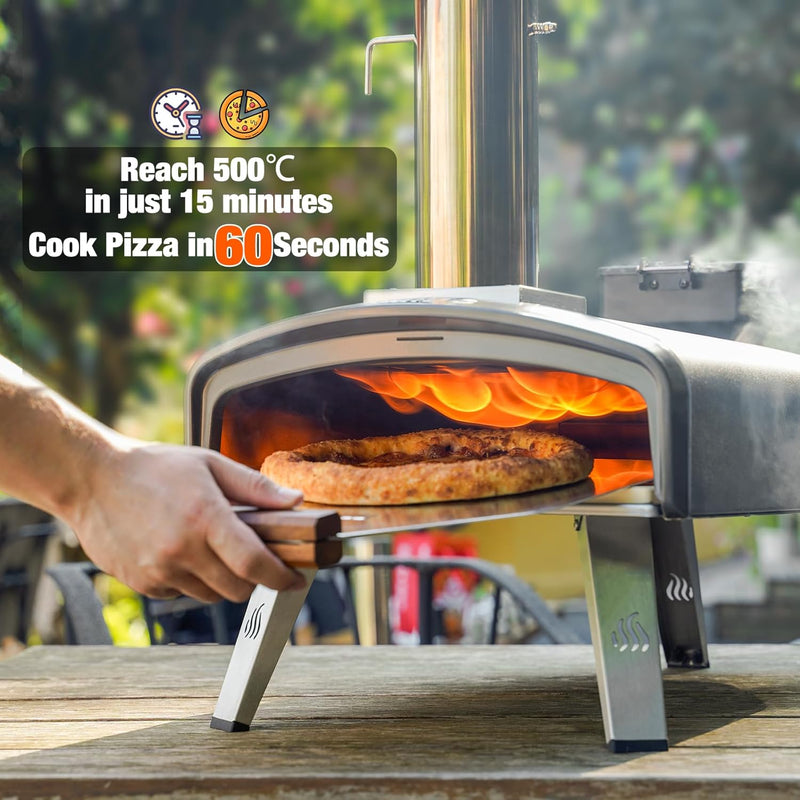 Outdoor Pellet Wood Fired Pizza Oven for Garden