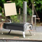 Outdoor Wood Pellet Fired Pizza Oven for Garden