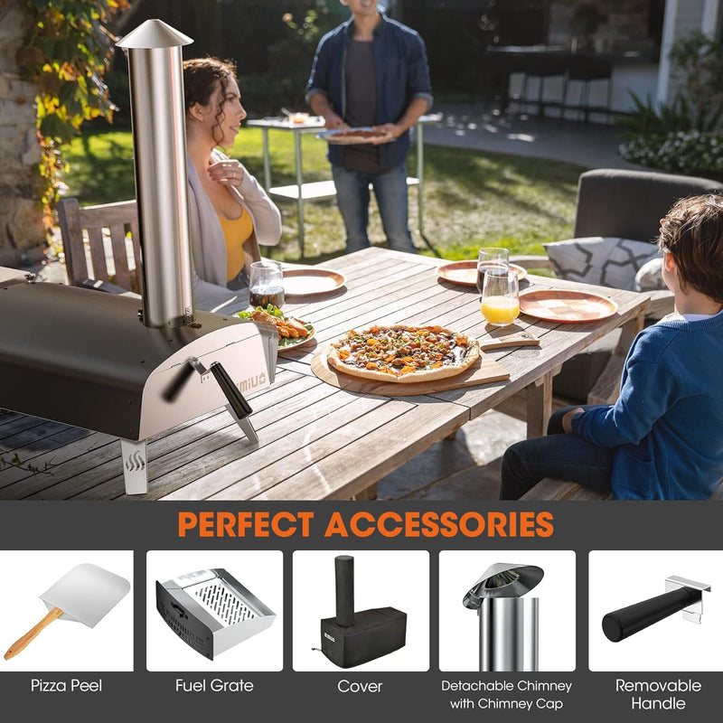 Outdoor Pellet Wood Fired Pizza Oven for Garden