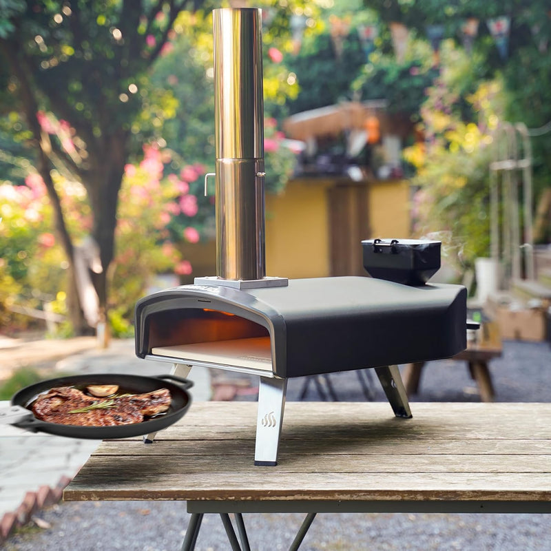 Outdoor Pellet Wood Fired Pizza Oven for Garden