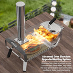Outdoor Wood Pellet Fired Pizza Oven for Garden