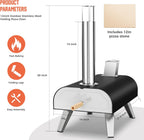Outdoors 12 Inch Wood Pellet Pizza Oven Portable
