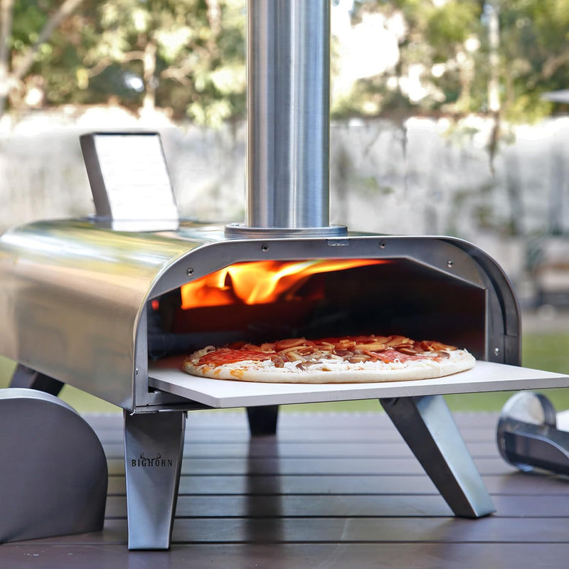 Outdoors 12 Inch Wood Pellet Pizza Oven Portable