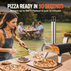 Outdoors 12 Inch Wood Pellet Pizza Oven Portable