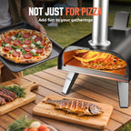 Outdoors 12 Inch Wood Pellet Pizza Oven Portable