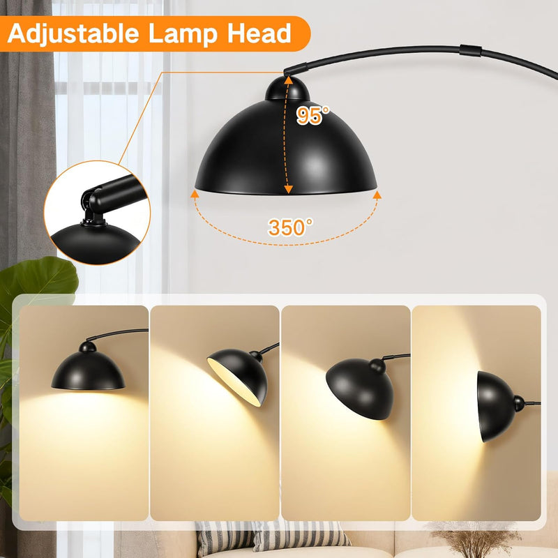 Arc Floor Lamp for Living Room 80.3" Dimmable