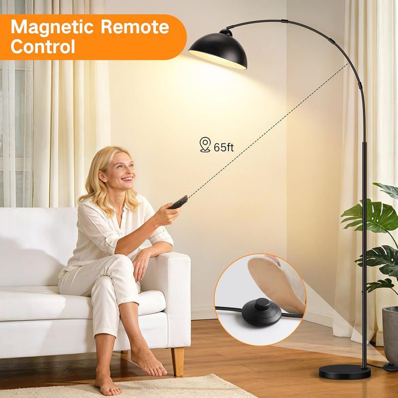 Arc Floor Lamp for Living Room 80.3" Dimmable