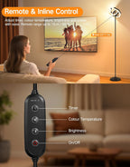 Outon LED Dimmable Upligther Floor Lamp 30W 3000lm