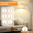 Outon LED Modern Arc Floor Lamp Dimmable Standing