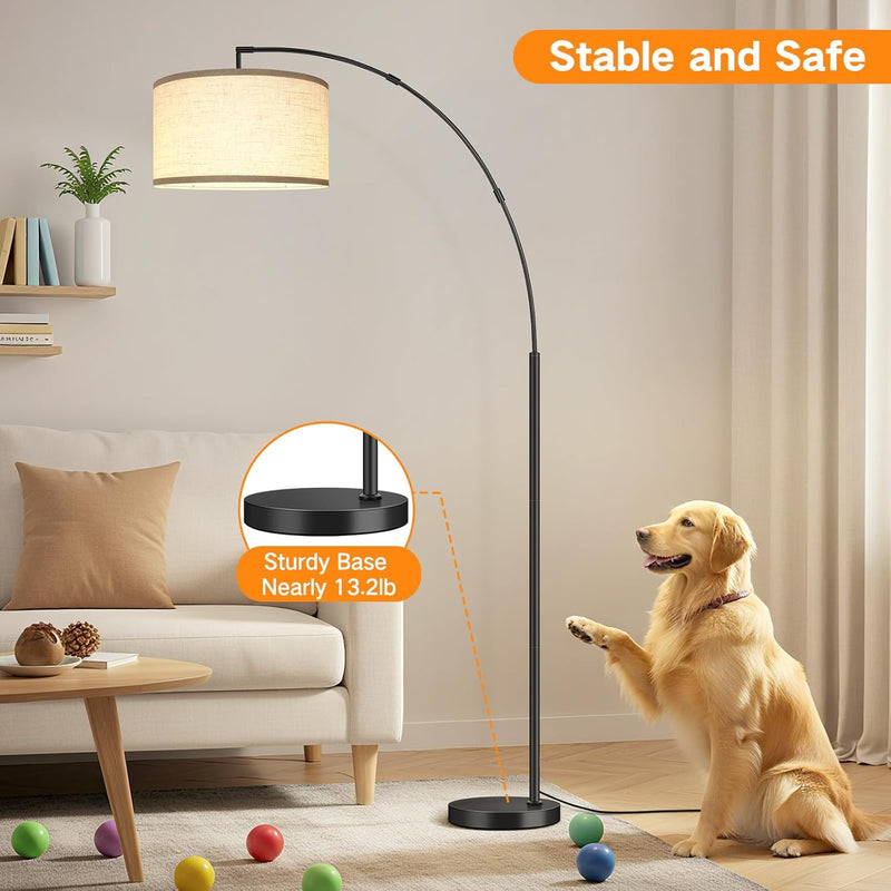 LED Modern Arc Floor Lamp Dimmable Standing