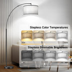 Outon LED Modern Arc Floor Lamp Dimmable Standing