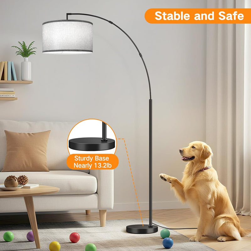 LED Modern Arc Floor Lamp Dimmable Standing