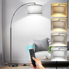 Black With Grey Lampshade