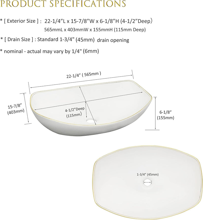 Oval Bathroom Vessel Sink Antique Pattern Design