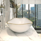 Oval Bathroom Vessel Sink Antique Pattern Design