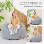 Oval Bean Bag for Adults Kids Teens Large