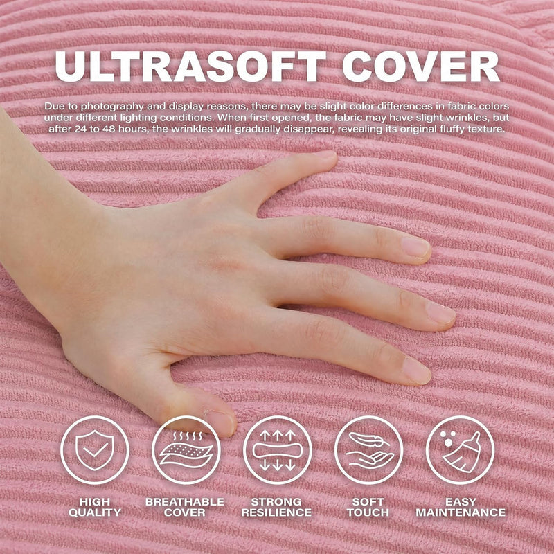 Oval Bean Bag for Adults Kids Teens Large