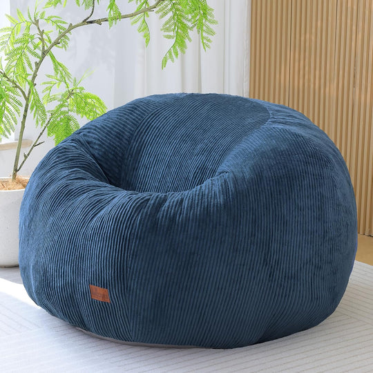 Oval Bean Bag for Adults Kids Teens Large Chair
