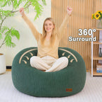 Oval Bean Bag for Adults Kids Teens Large