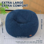 Oval Bean Bag for Adults Kids Teens Large