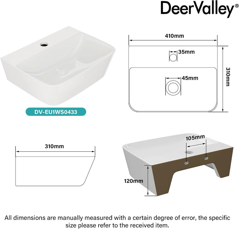 Oval Ceramic Countertop Basin 55.5x34.5x14CM