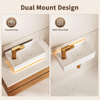 Oval Ceramic Countertop Basin 55.5x34.5x14CM