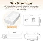 Oval Ceramic Countertop Basin 55.5x34.5x14CM