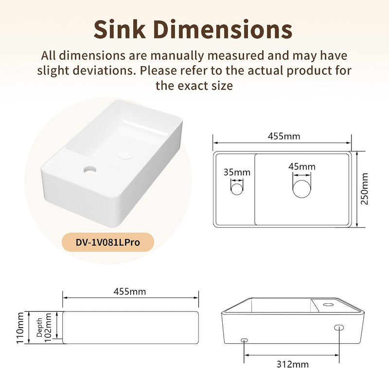 Oval Ceramic Countertop Basin 55.5x34.5x14CM