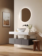 Oval Ceramic Countertop Basin 55.5x35.7x14CM Cloakroom Hand Wash