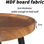 Oval Coffee Table Nest Wood: 2 Nesting Set