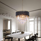 Oval Crystal Chandelier Ceiling Light Luxury K9 Pendant