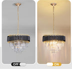 Oval Crystal Chandelier Ceiling Light Luxury K9 Pendant