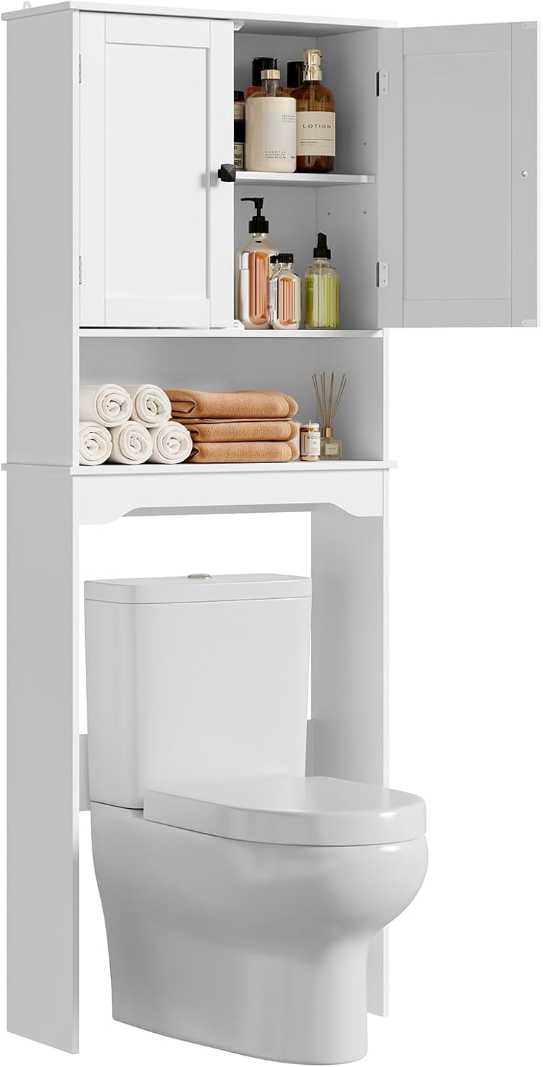 Over the Toilet Storage Cabinet Bathroom Above Organiser