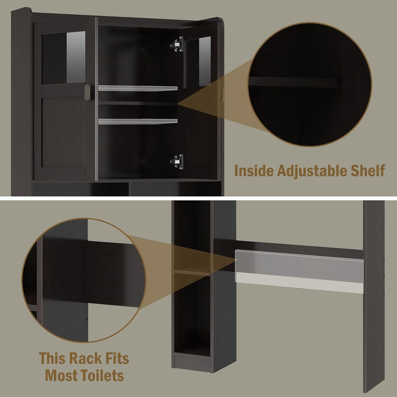 Over the Toilet Storage Cabinet Bathroom Shelf