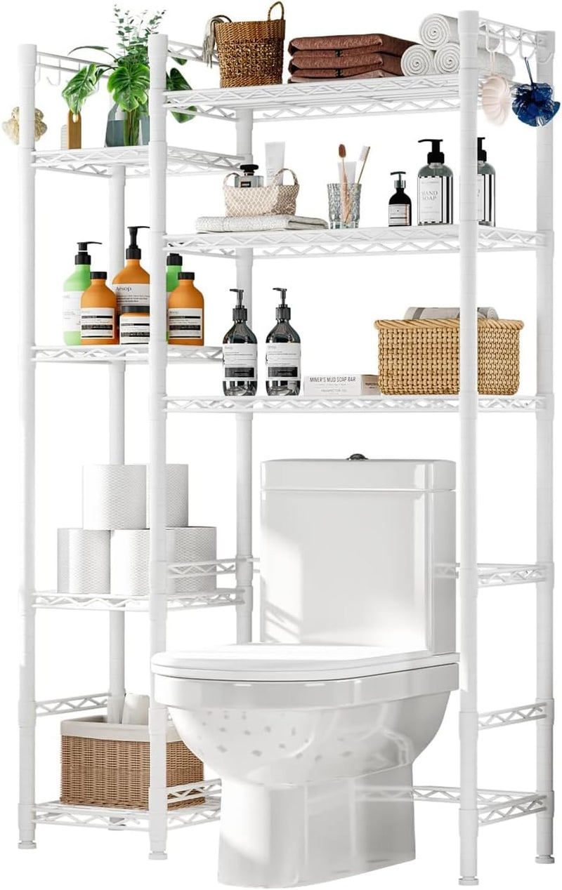 Over the Toilet Storage Rack with Adjustable Shelves