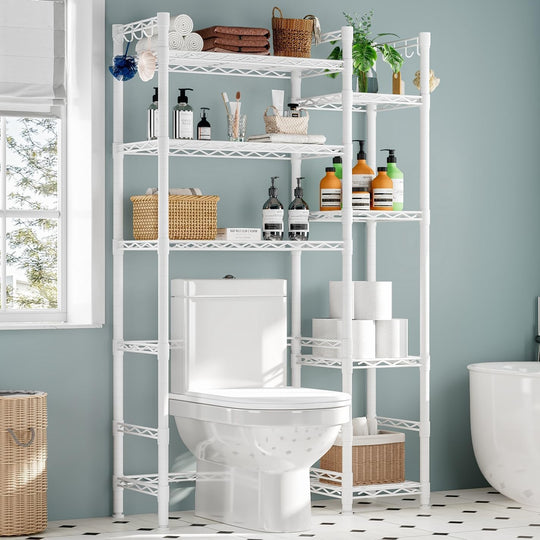 Over the Toilet Storage Rack with Adjustable Shelves