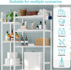 Over the Toilet Storage Rack with Adjustable Shelves