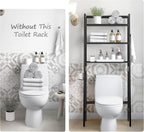 Over Toilet Storage Unit Wooden 3-Tier Over-The-Toilet Rack