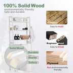 Over Toilet Storage Unit Wooden 3-Tier Over-The-Toilet Rack