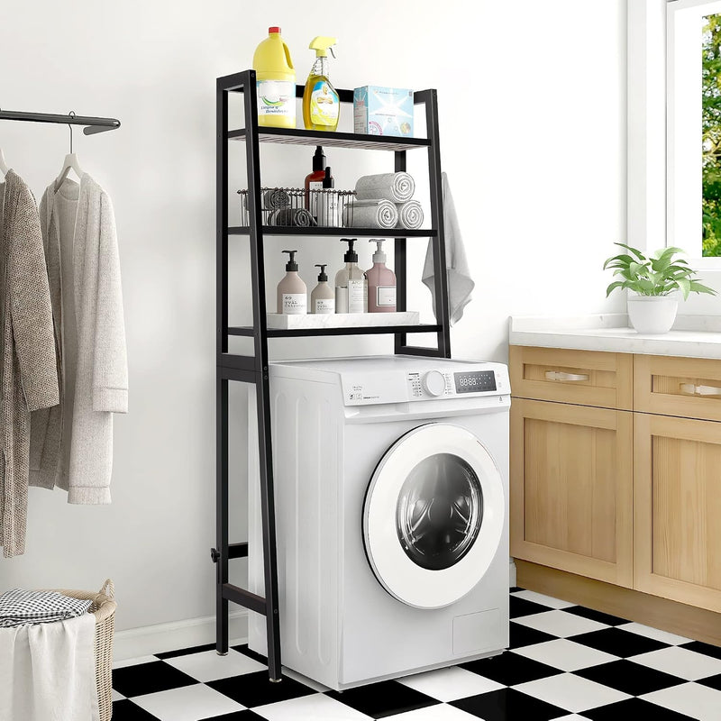 Over Toilet Storage Unit Wooden 3-Tier Over-The-Toilet Rack