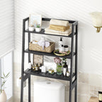 Over Toilet Storage Unit Wooden 3-Tier Over-The-Toilet Rack